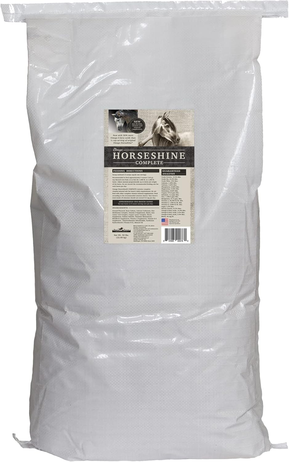 Omega Fields Omega Horseshine Complete Supplement 45 lb. Bag for Horses