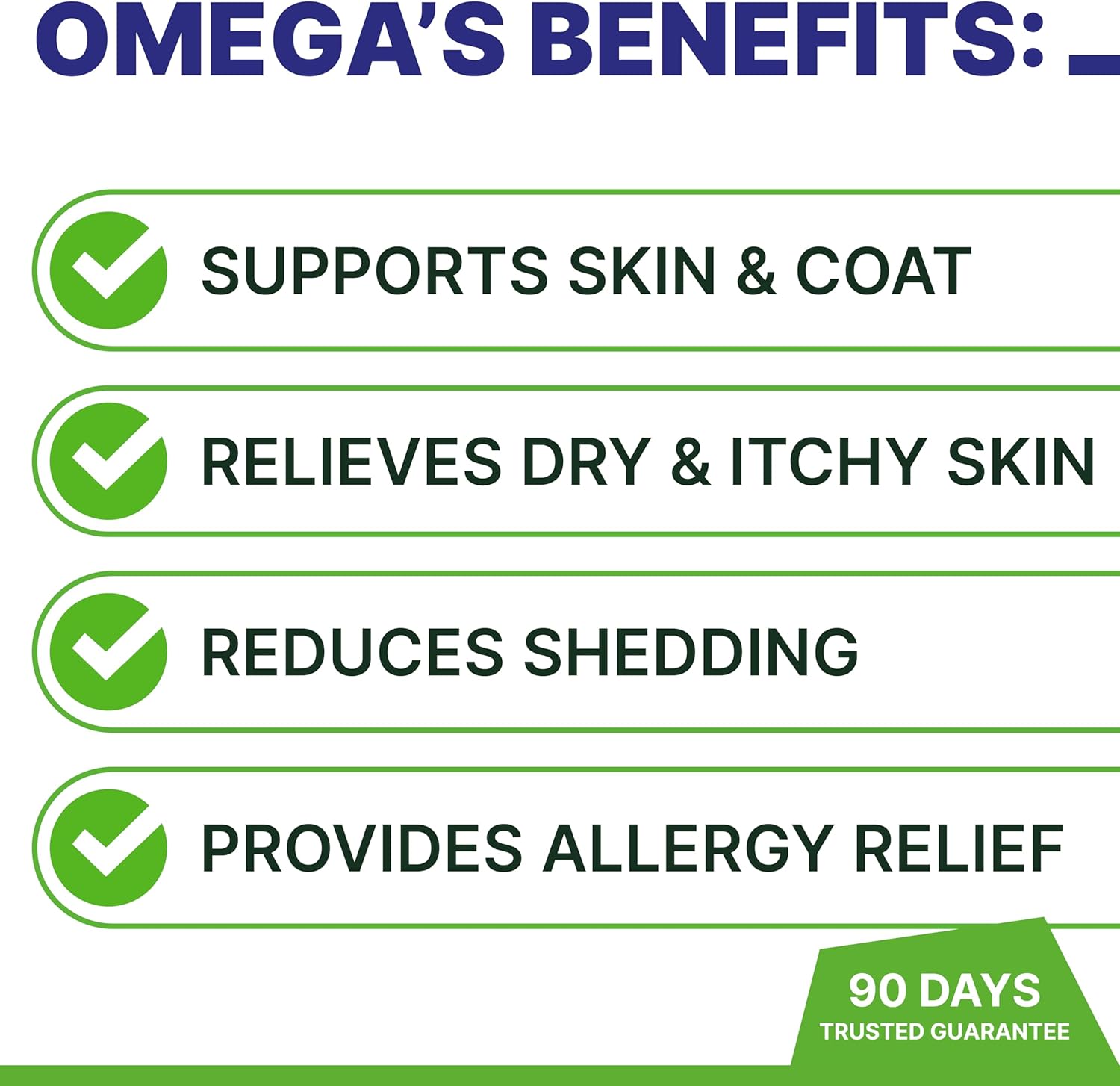 Omega Fish Oil Dog Chews with Probiotics for Allergy Relief & Healthy Skin & Coat