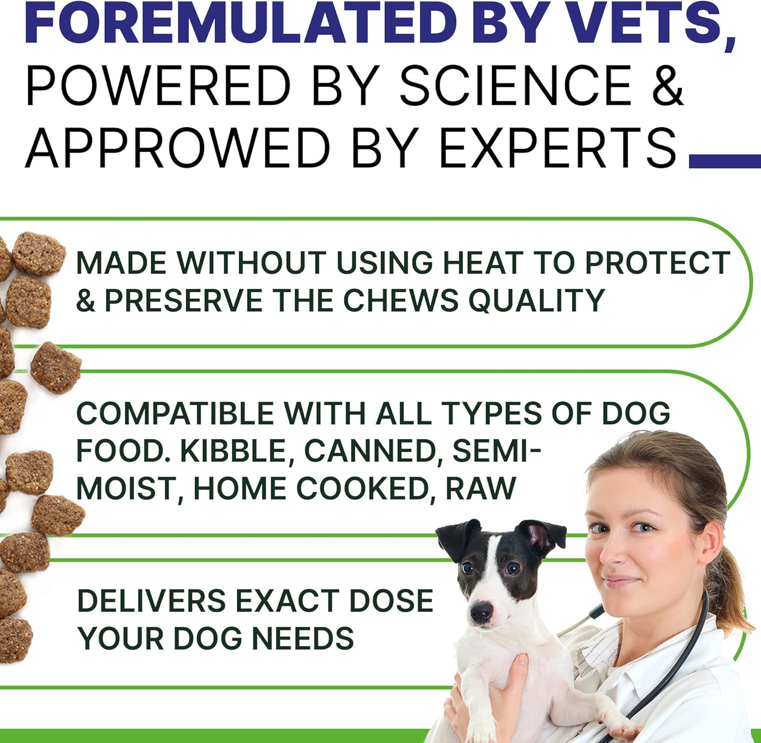 Omega Fish Oil Dog Chews with Probiotics for Allergy Relief & Healthy Skin & Coat