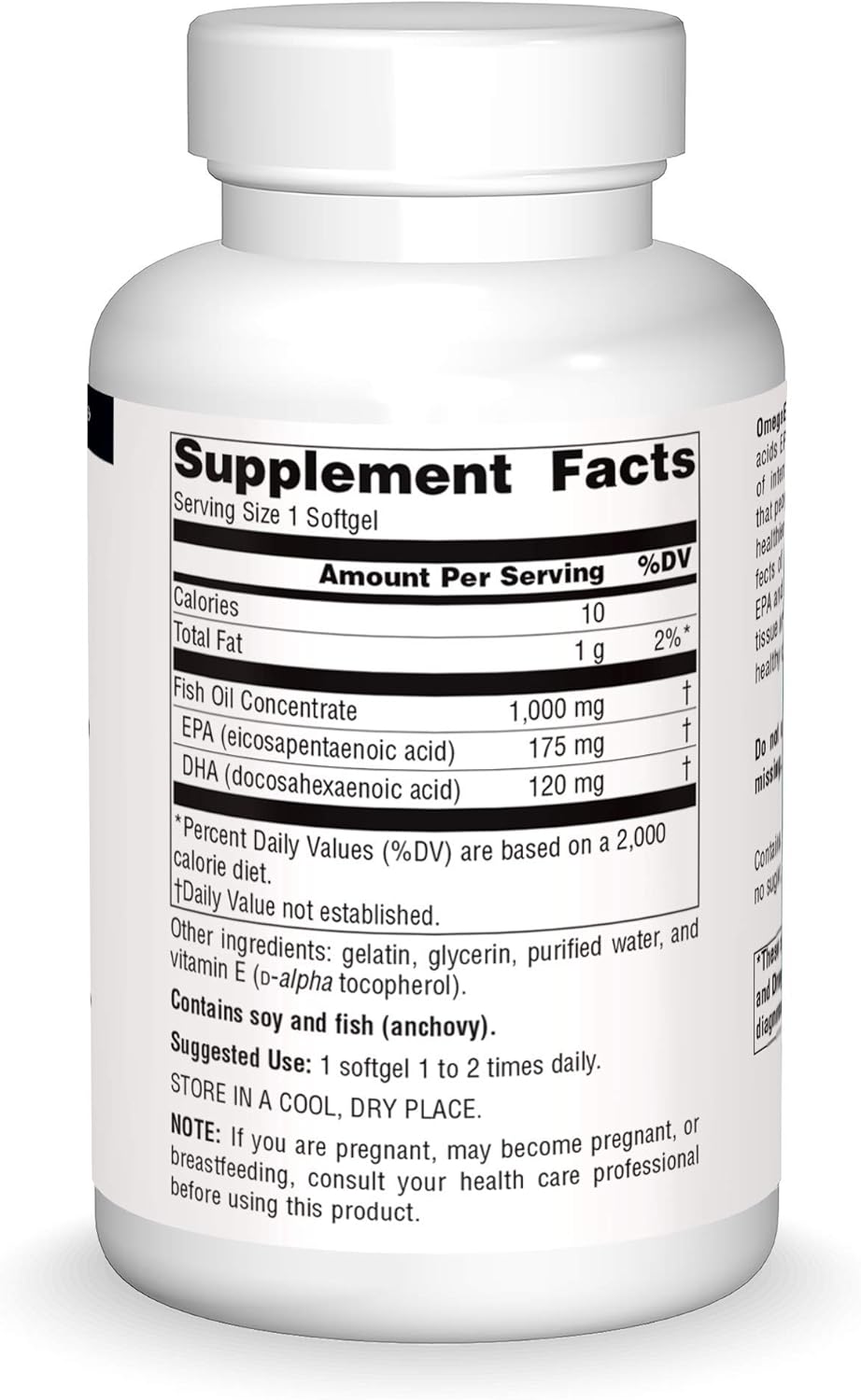 OmegaEPA Fish Oil Softgels - Marine Lipids with EPA & DHA for Heart & Brain Health - 200 Capsules