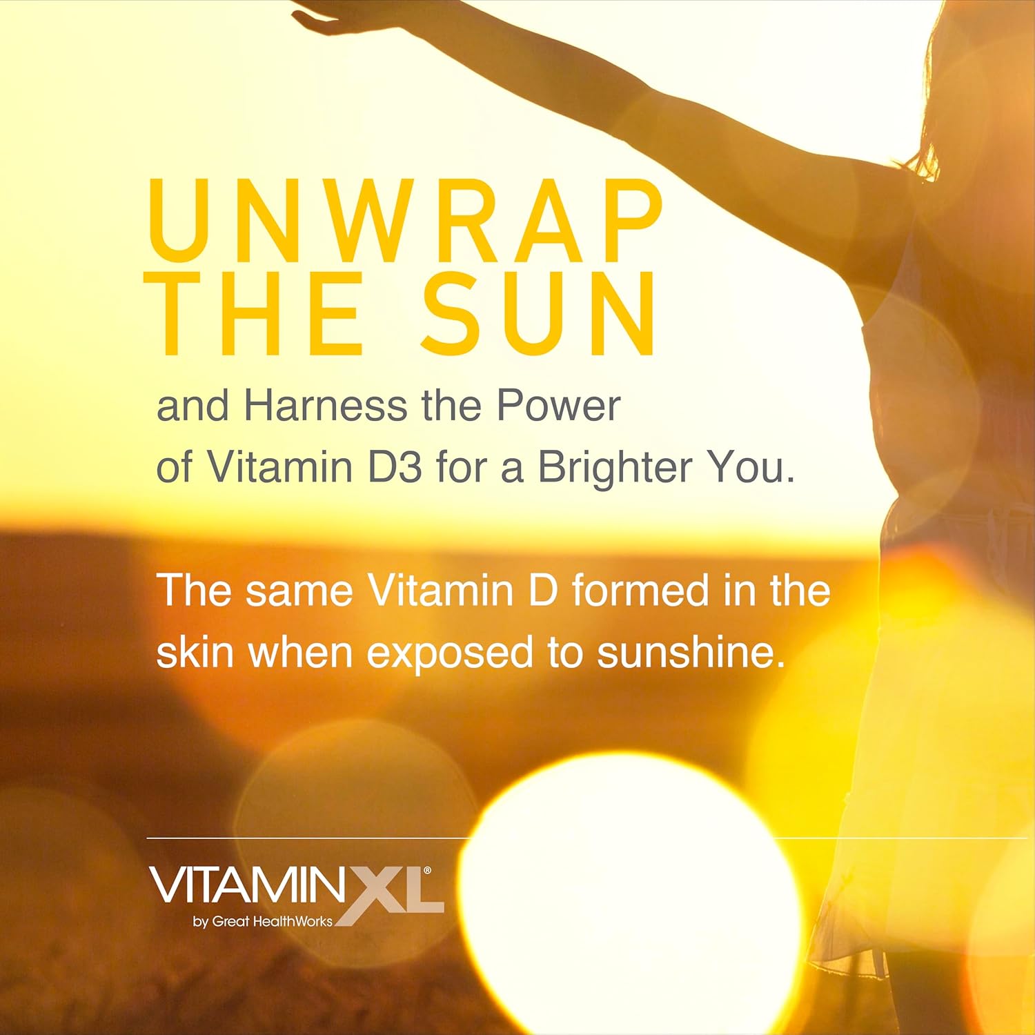 OmegaXL VitaminXL D3 High Potency Daily Vitamin D Supplement - 5000 IU for Immune Support, Healthy Muscles, Strong Bones - Non-GMO, Gluten-Free - 30 Softgels