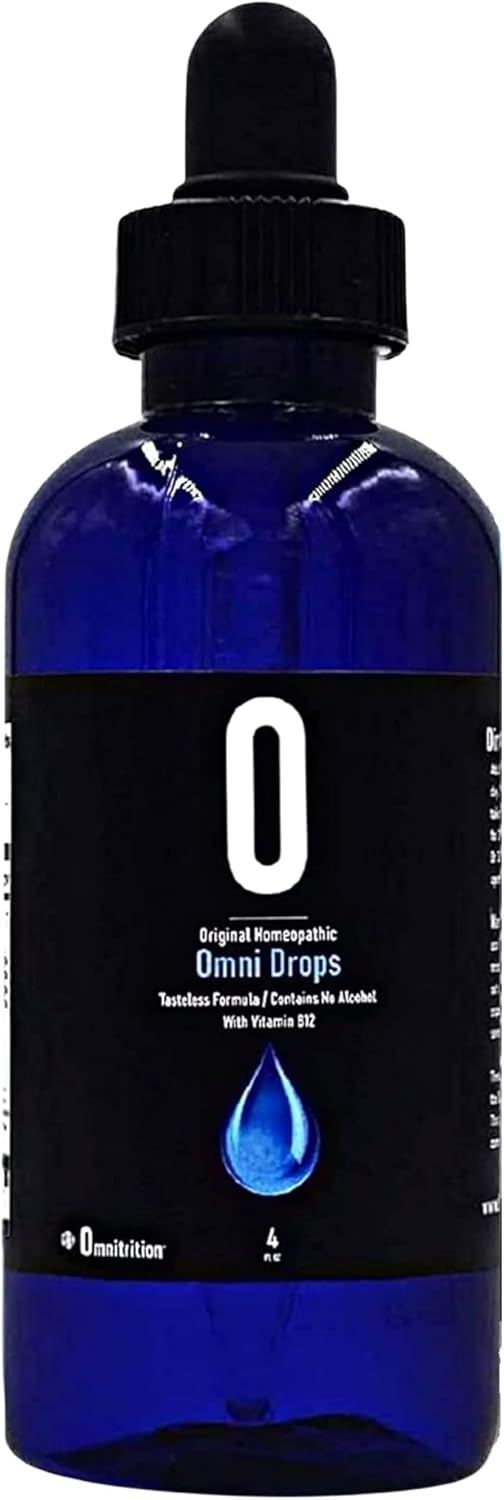 Omni Drop Program Bundle with 4 oz Omni Drops, Vitamin B12, Program Guide, Samples, and Carabiner Tape Measure