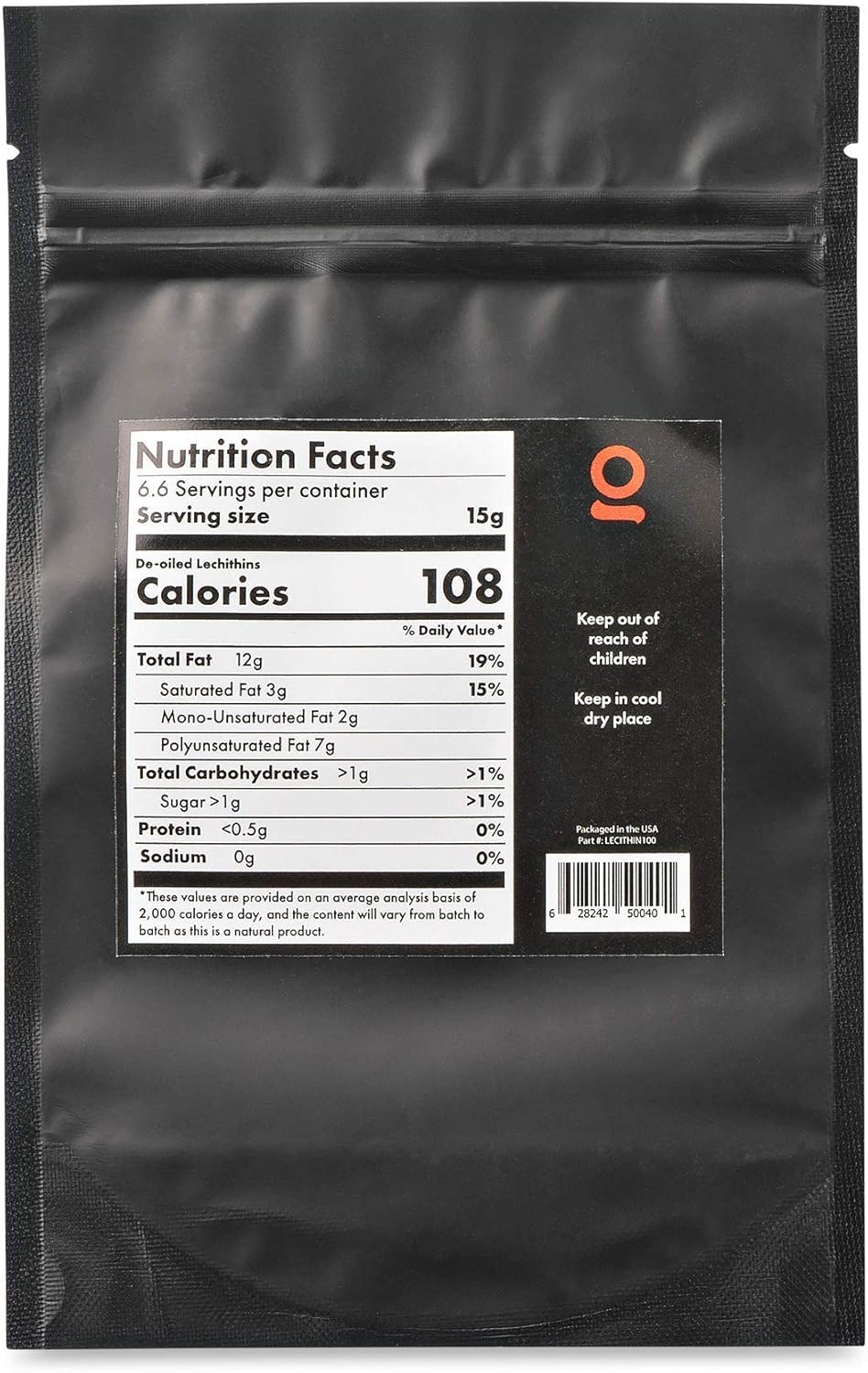 ONGROK Vegan Sunflower Lecithin Powder for Edibles, Non-GMO Binding Agent - 100g/3.52oz with Scoop