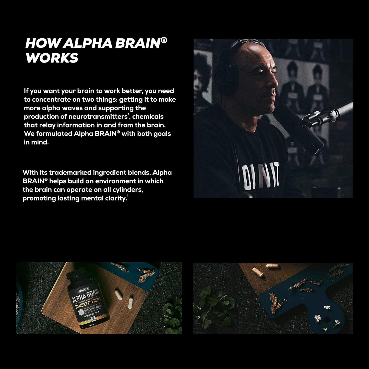 ONNIT Alpha Brain Premium Nootropic Supplement - Caffeine-Free Focus Capsules for Men & Women - Memory Support with Cat's Claw, Bacopa, Oat Straw - 90ct 3-Pack