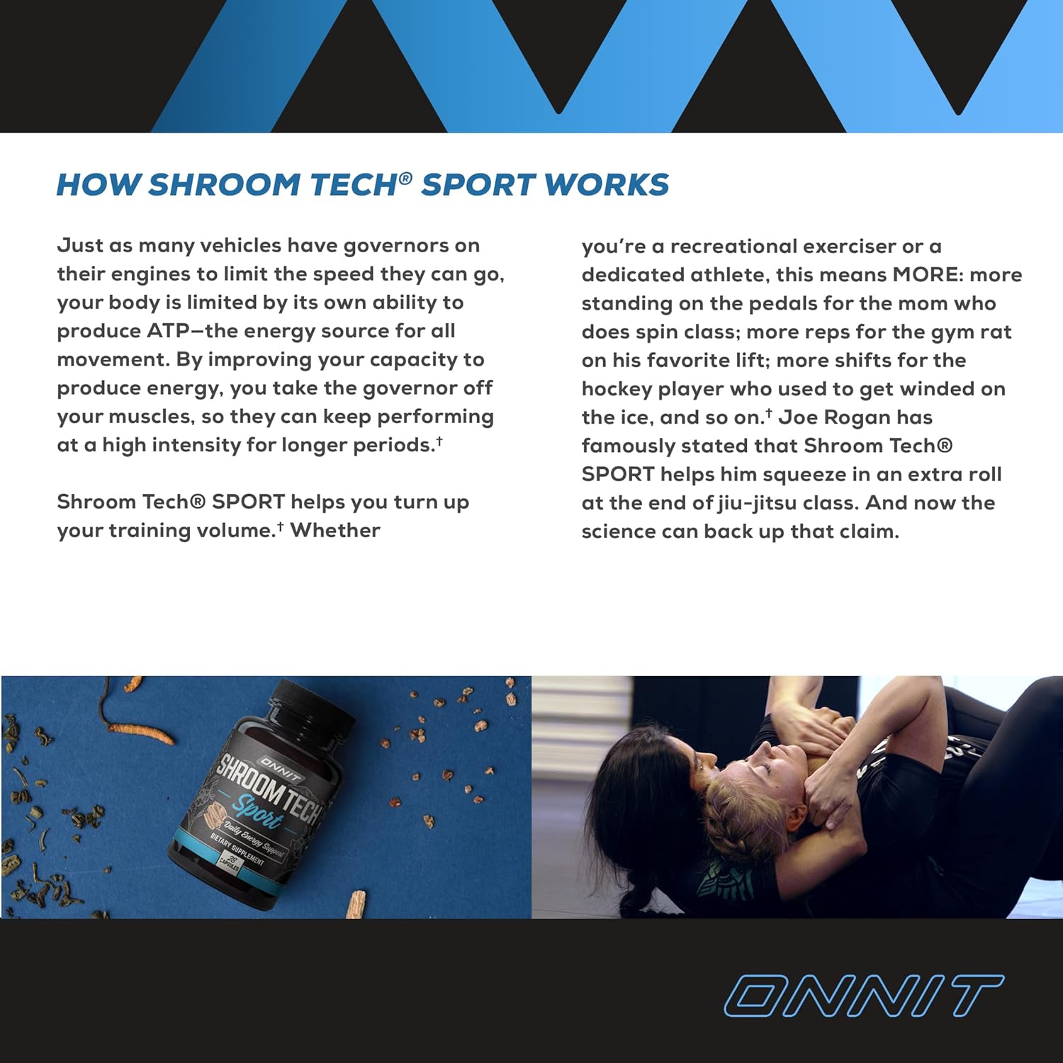 ONNIT Shroom Tech Sport: Cordyceps Mushroom Preworkout Supplement - 84ct Bottle