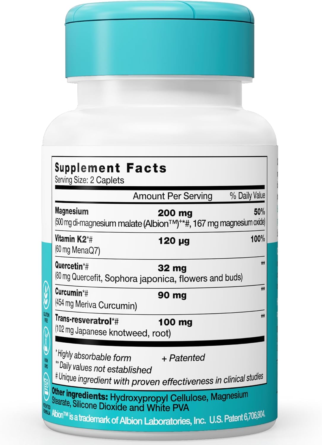 OptiCel Heart Health Supplement - Supports Cardiovascular Health, Blood Pressure, Endurance, Cholesterol - Plant-Based, Gluten-Free, Non-GMO - 60 Capsules for Men & Women