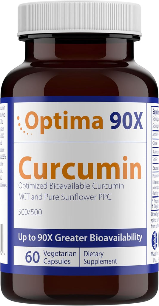 Optima 90X Curcumin by Nutrasal - High Potency Turmeric Supplement for Maximum Benefits
