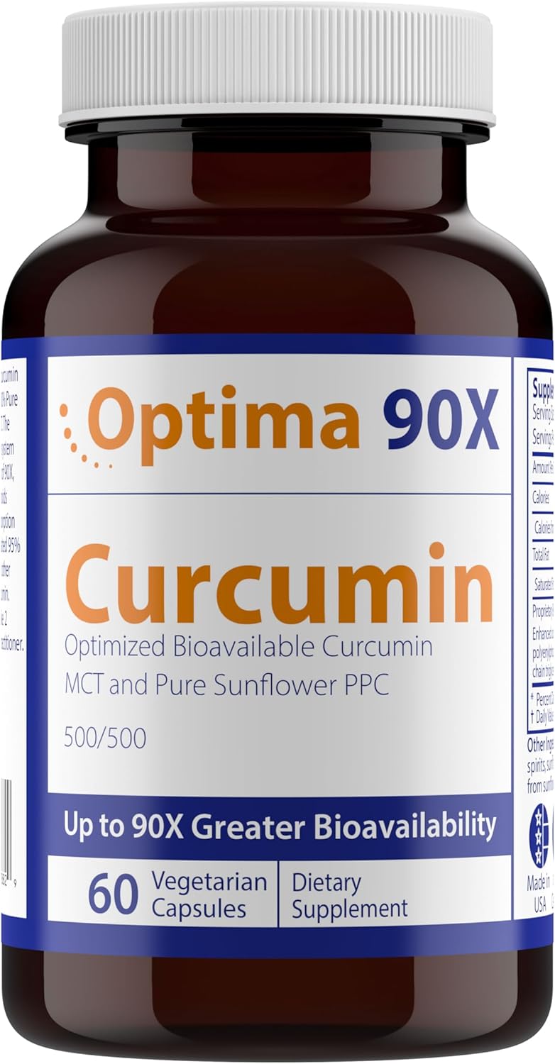 Optima 90X Curcumin by Nutrasal - High Potency Turmeric Supplement for Maximum Benefits