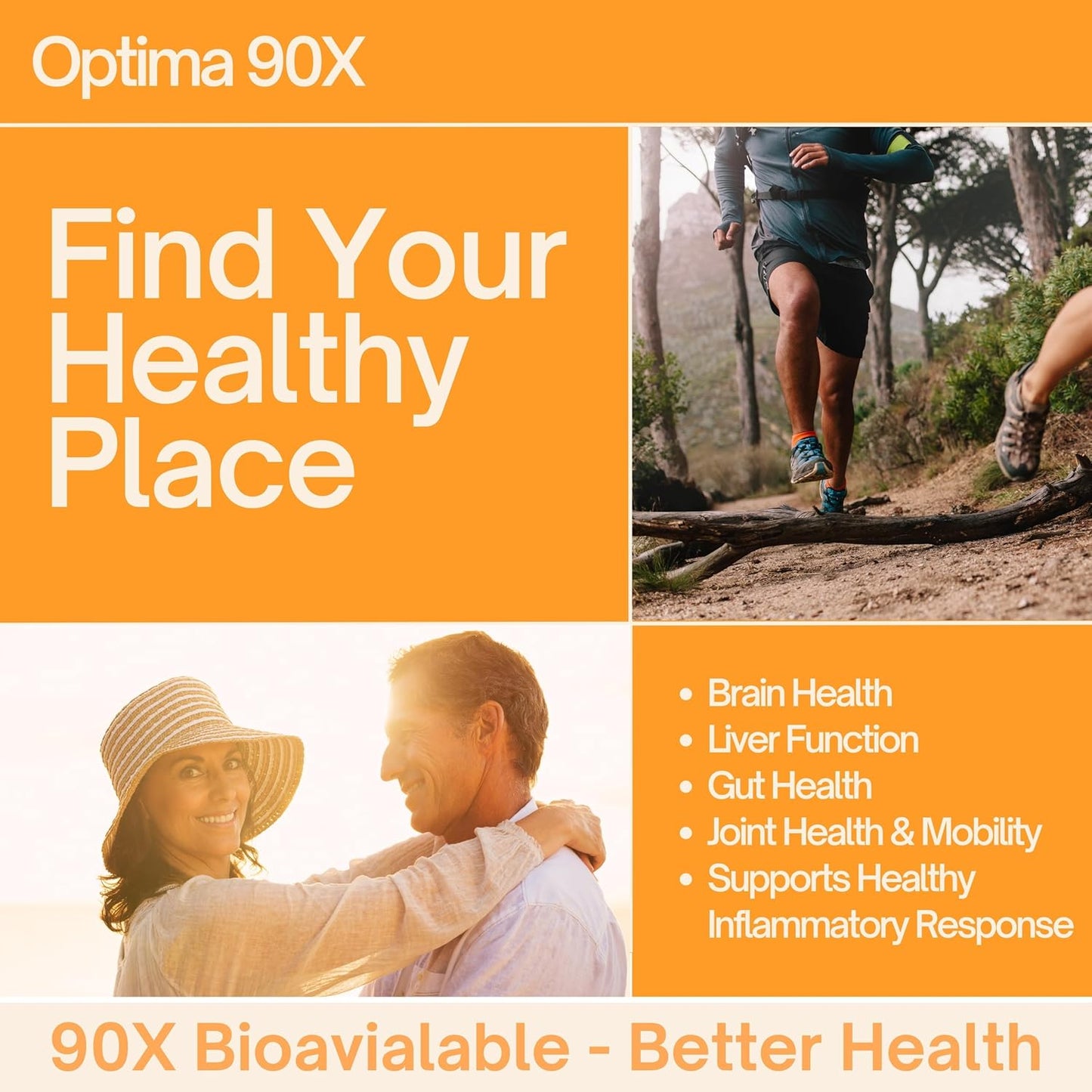 Optima 90X Curcumin by Nutrasal - High Potency Turmeric Supplement for Maximum Benefits