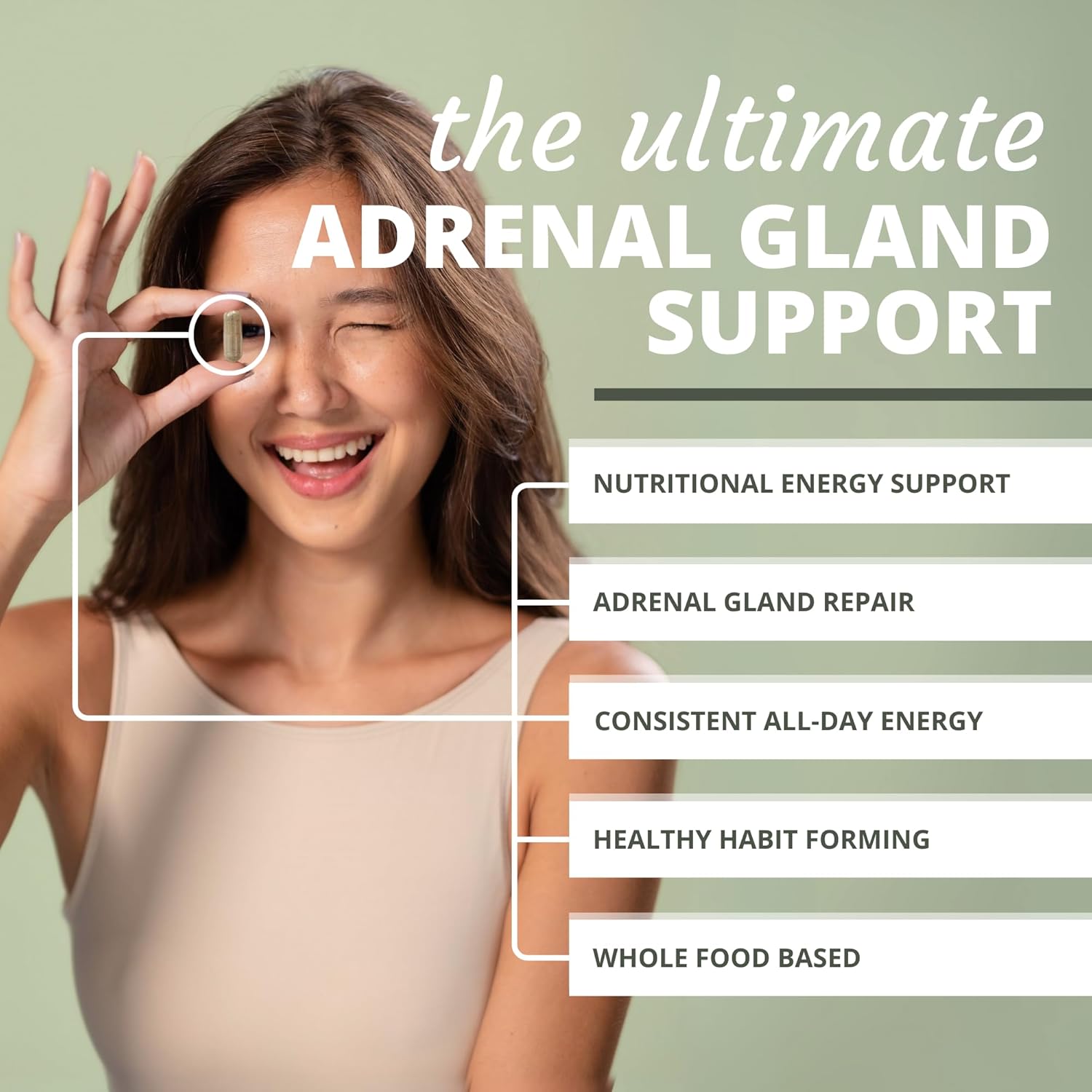 Optimal Health Systems Opti-Adrenal Supplement - Adrenal Restore Capsules with Rhodiola Root & Key Nutrients - 90 Count