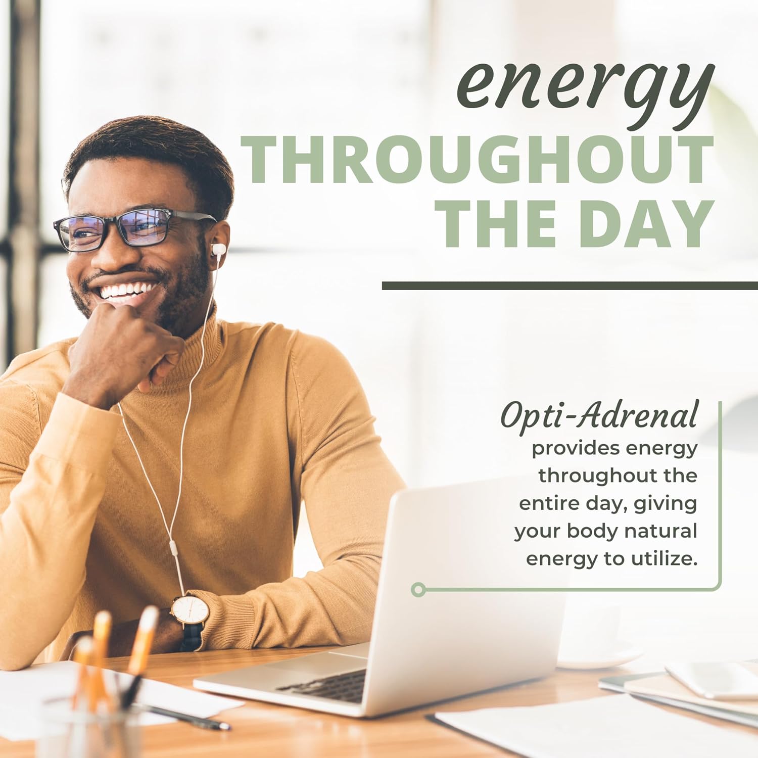 Optimal Health Systems Opti-Adrenal Supplement - Adrenal Restore Capsules with Rhodiola Root & Key Nutrients - 90 Count