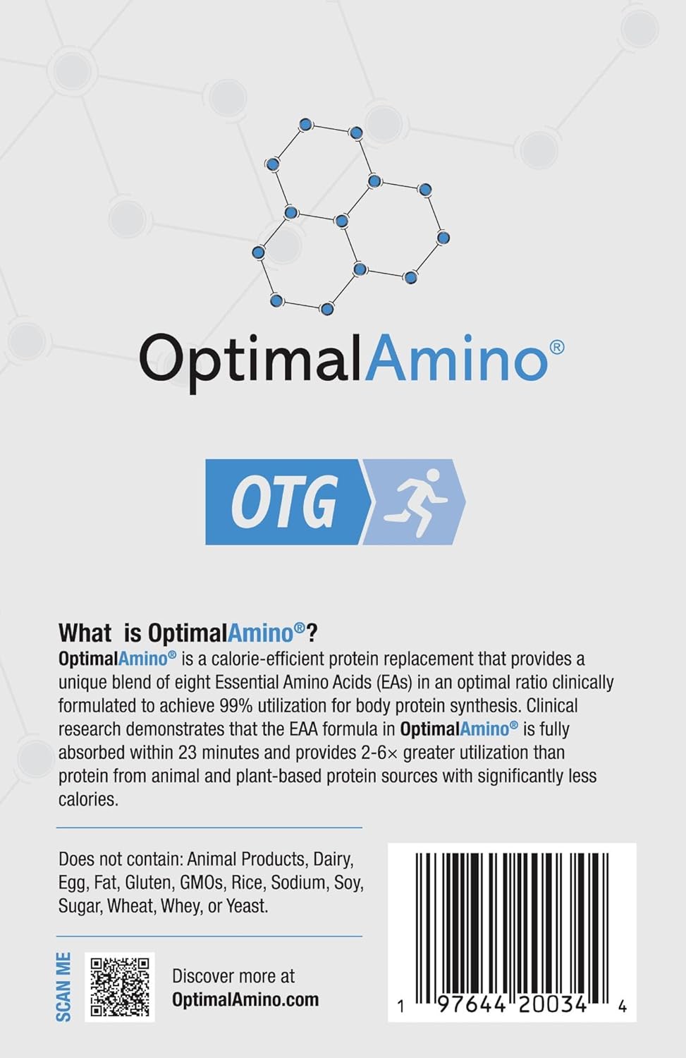 OptimalAmino OTG Stick Packs Variety Box, 30 Count - 99% Utilized EAA Supplement for Muscle Recovery - Vegan/Keto Pre/Post Workout - NSF Certified