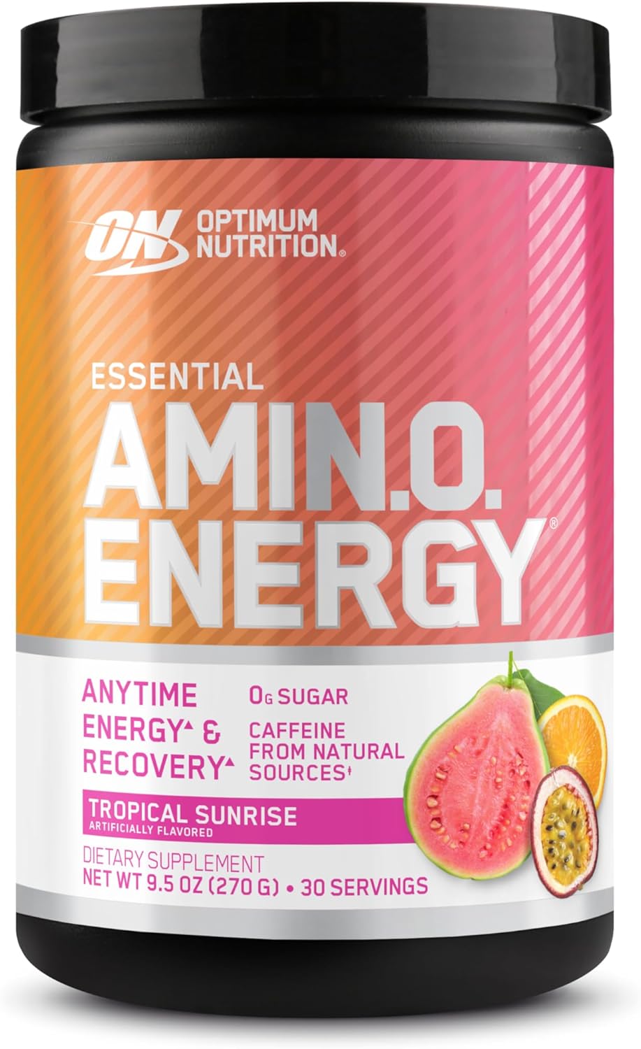 Optimum Nutrition Amino Energy Pre Workout Powder - Tropical Sunrise Flavor, 30 Servings - Green Tea, BCAA, Amino Acids, Green Coffee Extract - Keto Friendly Energy Supplement