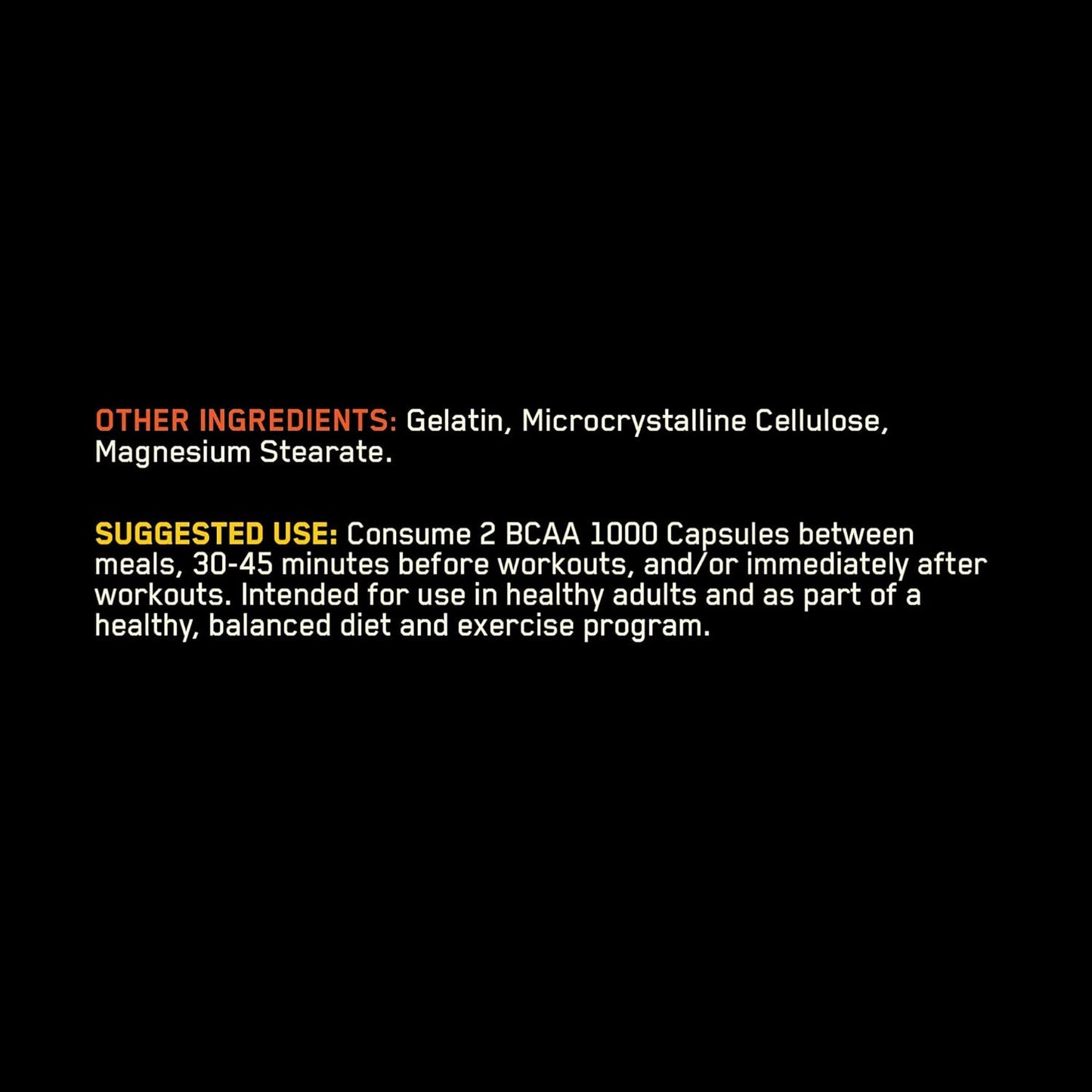 Optimum Nutrition BCAA Capsules - 1000mg, Keto-Friendly, 120 Count (2 Pack)
