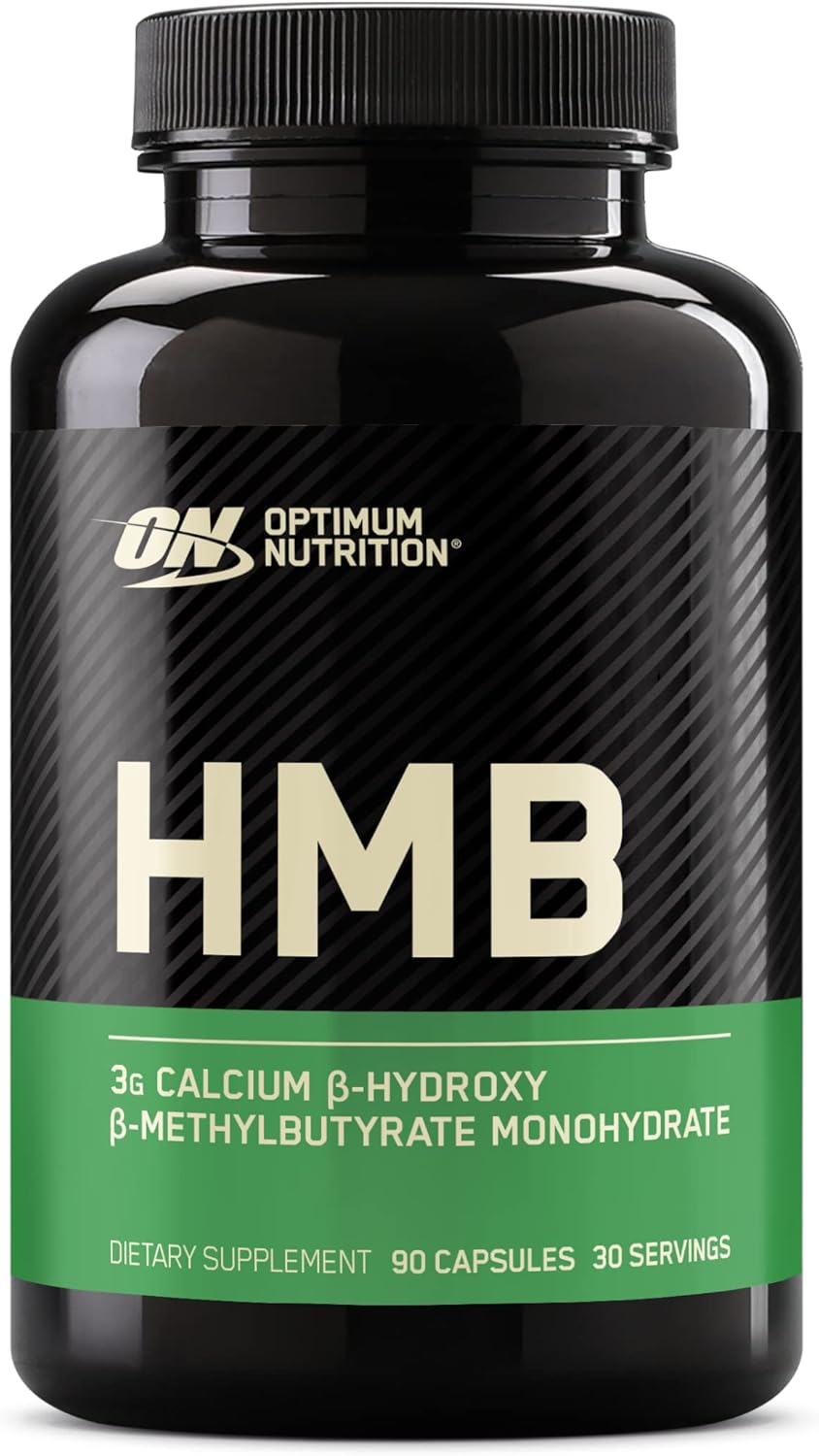 Optimum Nutrition HMB 1000 Capsules - High Quality Calcium Beta-Hydroxy Beta-Methylbutyrate, 90 Caps, 30 Servings