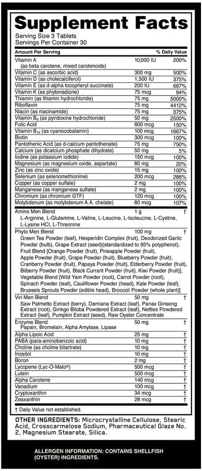 Optimum Nutrition Opti-Men Daily Multivitamin Supplement - 90 Count Bottle for Men's Health and Wellness