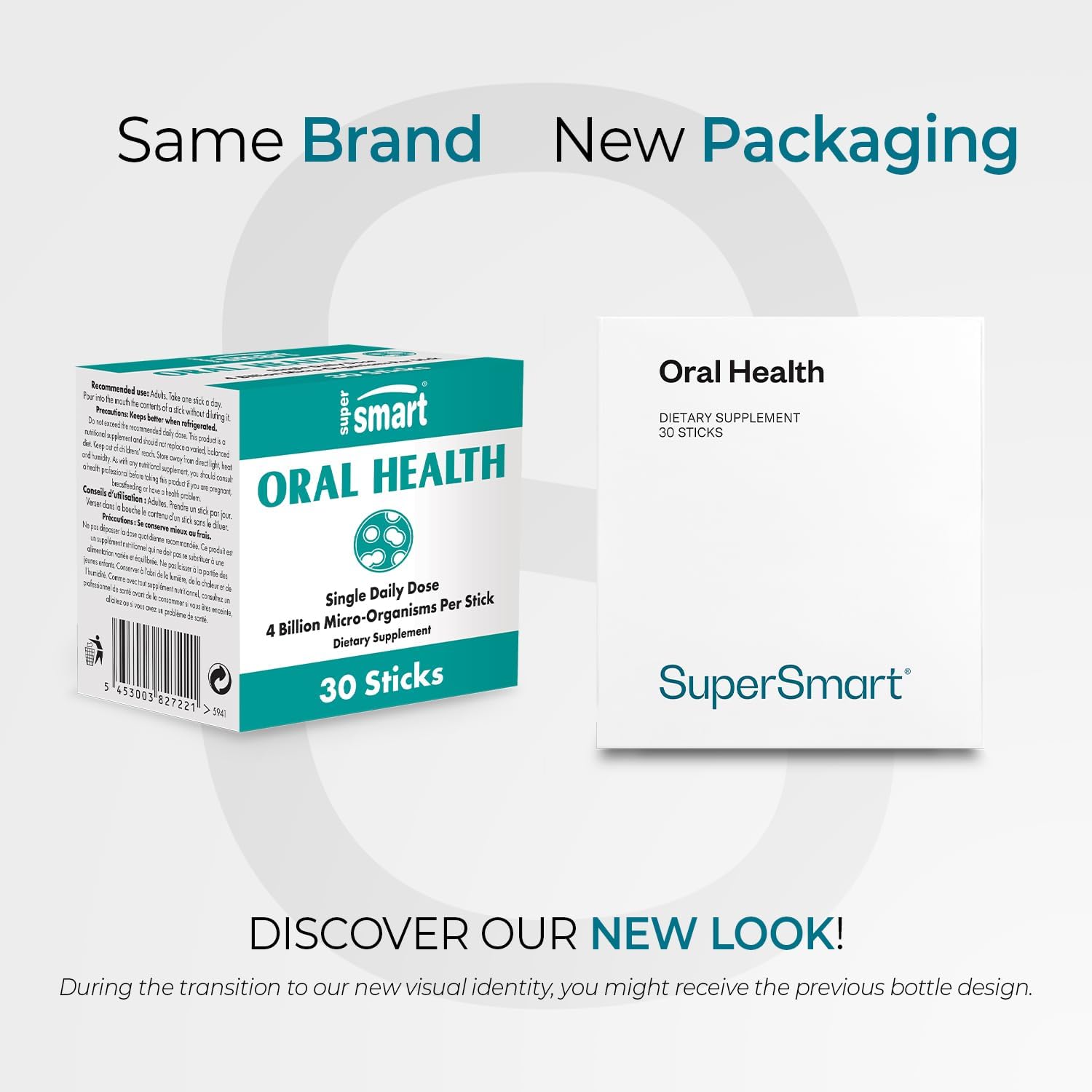 Oral Health Probiotics Supplement for Dental Health and Fresh Breath - 4 Billion CFU Daily - Non-GMO Gluten Free - 30 Sticks