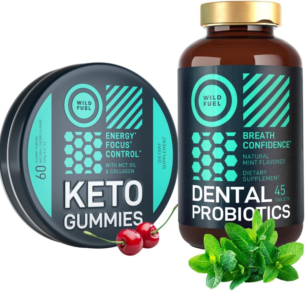 Oral Probiotics for Oral Health and Keto Candy Bundle with MCT Oil