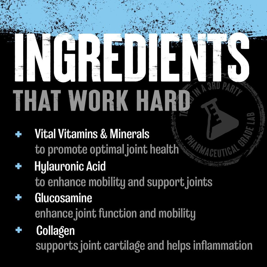 Orange Flavored Animal Flex Powder - Joint Support Supplement with Turmeric, Glucosamine, Chondroitin, MSM, Collagen, and Boswellia, 30 Scoops for Pain Relief and Muscle Repair