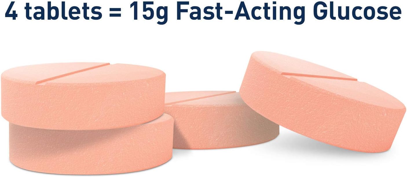 Orange Flavored TRUEplus Glucose Tablets - 6 Tubes of 10 Tablets