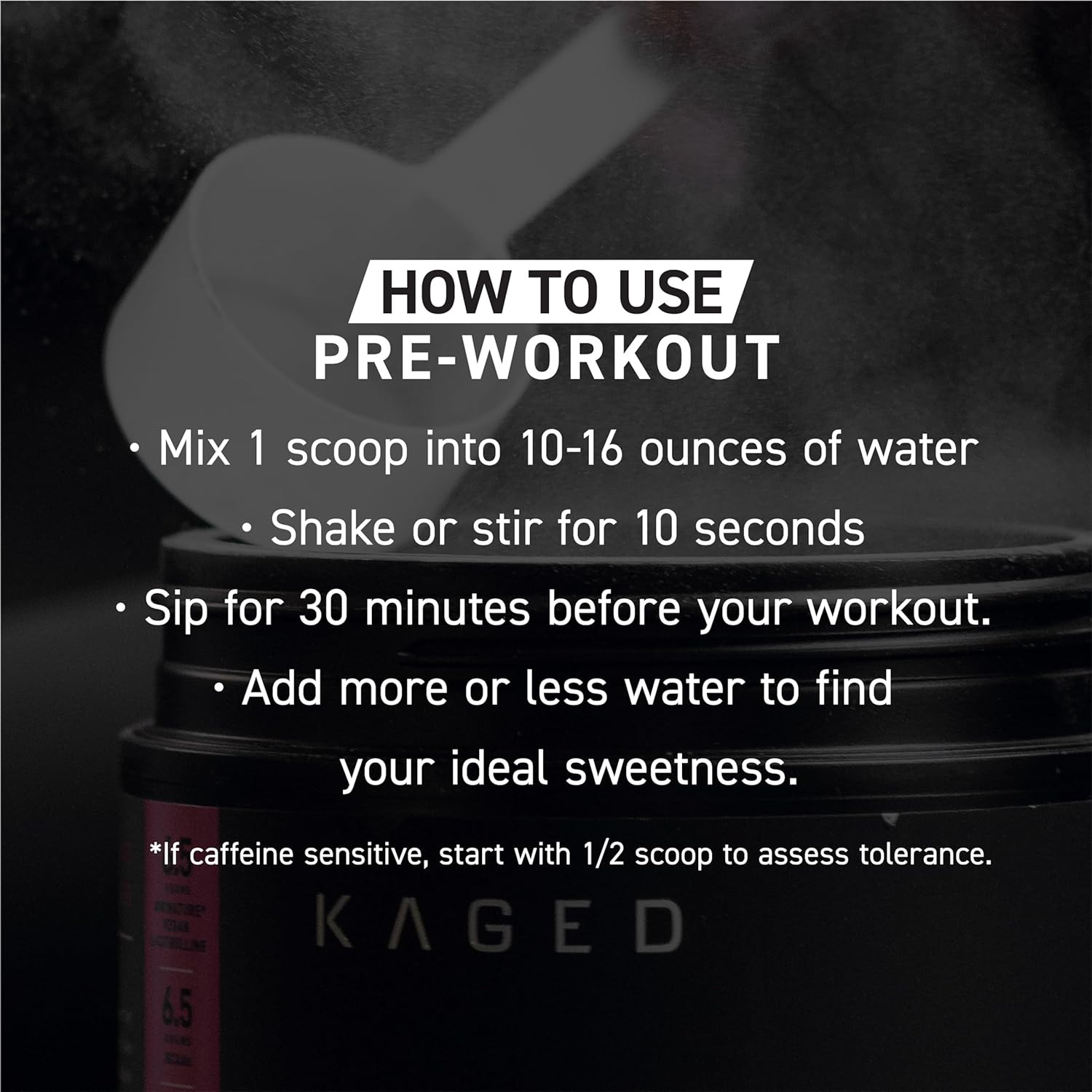 Orange Krush Pre-Kaged Pre Workout Powder | Formulated with Creatine, Beta Alanine, and Pure Caffeine | 20 Servings
