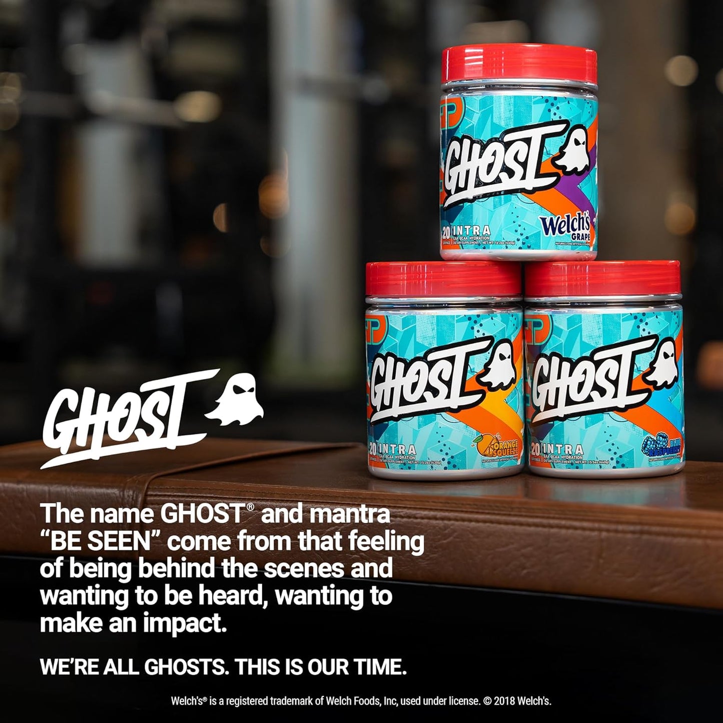 Orange Squeeze GHOST Intra Workout Powder - BCAAs, EAAs, Nootropics, & Hydration - Supports Muscle Recovery & Focus - Pre, Intra, & Post Workout Amino Acids