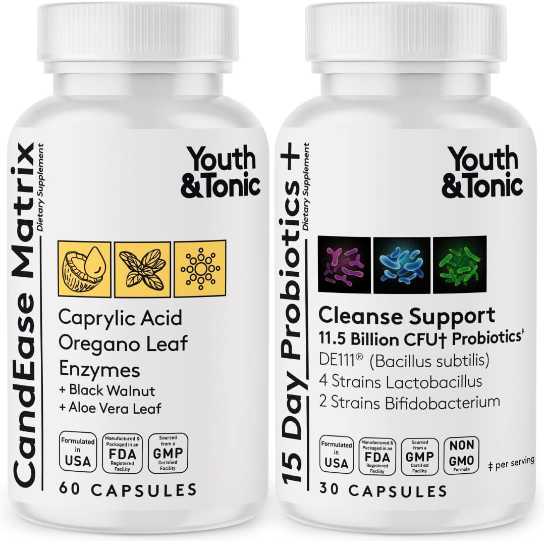 Oregano & Caprylic Acid Gut Health Supplement with Probiotics - 90 Capsules for Digestive Health & Immune Support