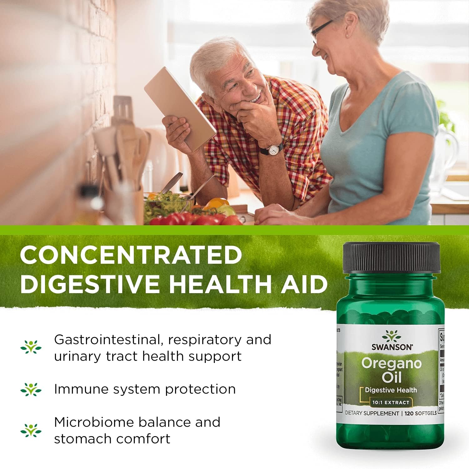 Oregano Oil Extract Softgels for Digestive and Respiratory Health - 10:1 Concentration - 120 Softgels x 150mg - Pack of 3