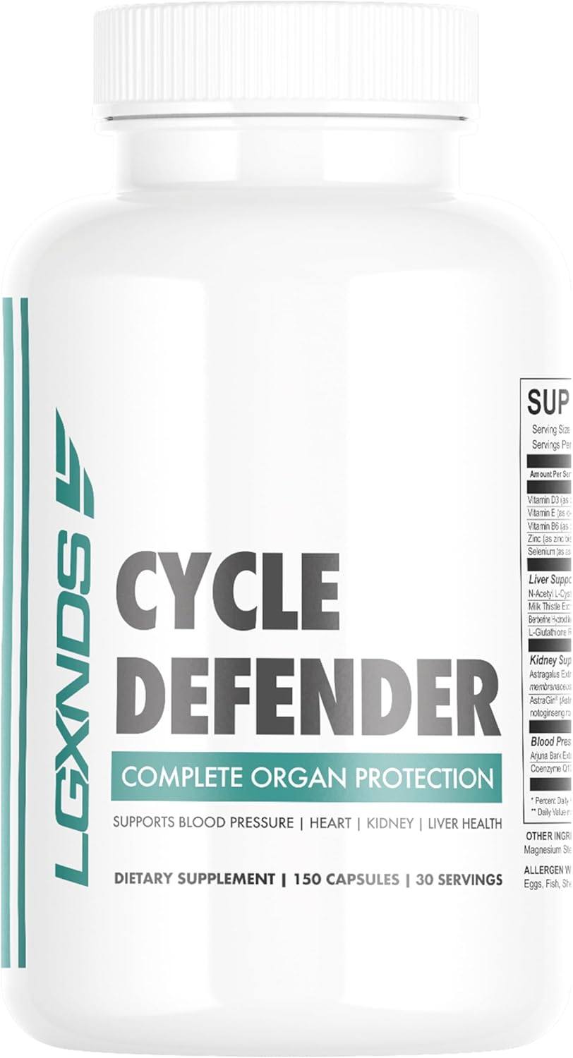 Organ Protection Supplement for Heart, Kidney, Liver Health & Blood Pressure - 150 Capsules