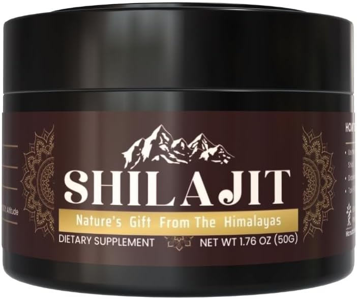 Organic 100% Pure Himalayan Shilajit Soft Resin, Rich in Fulvic Acid - 1.76 oz.