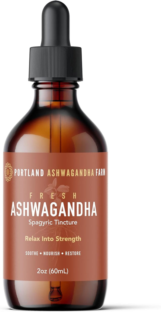 Organic 2oz Ashwagandha Spagyric Tincture - Fresh and Natural