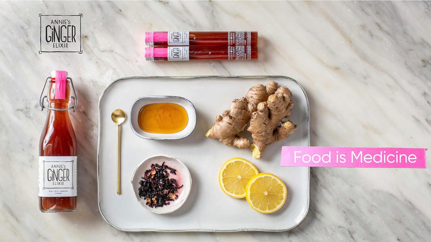 Organic 34oz 2-Pack Ginger Elixir Shot for Digestive Cleanse and Immune Defense, Non-GMO Wellness Beverage