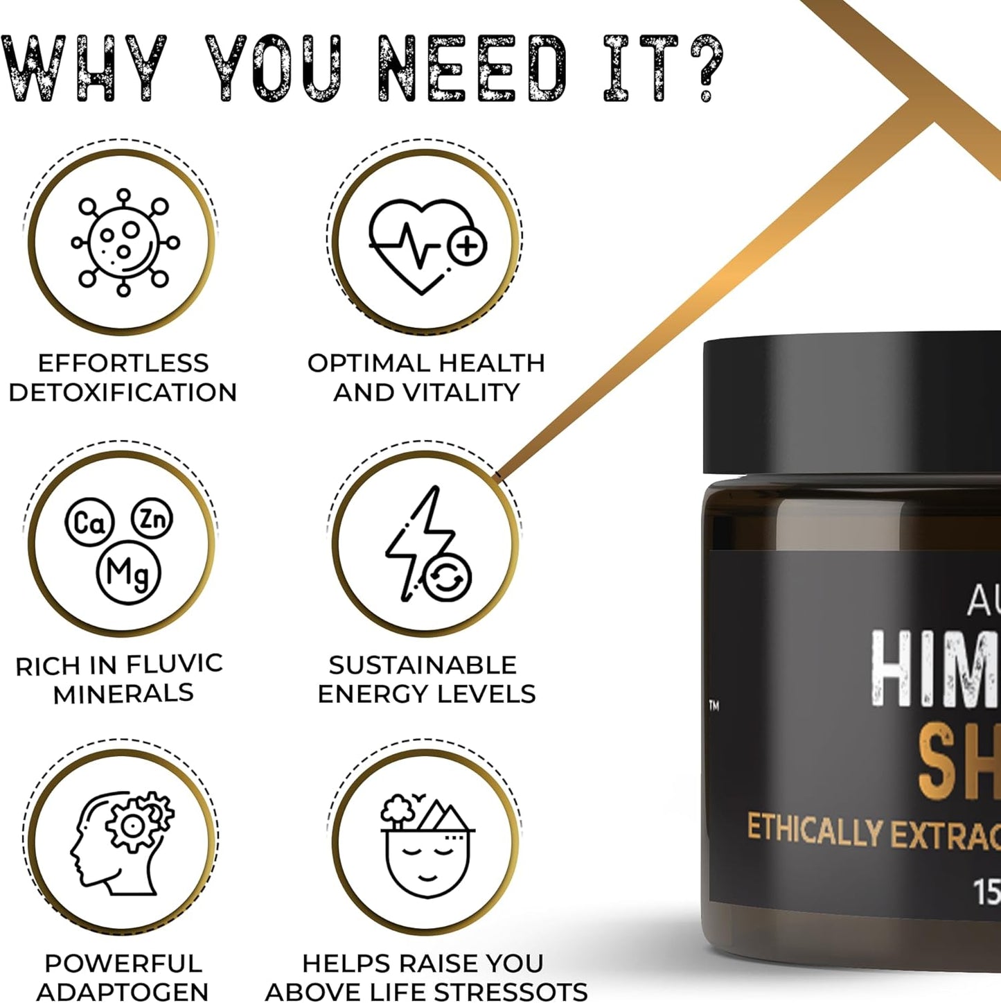 Organic 60-Day Sun-Dried Himalayan SHILAJIT Resin by NutroTonic LLC - Potent Source of Fulvic and Humic Acid - Lab Tested for Safety
