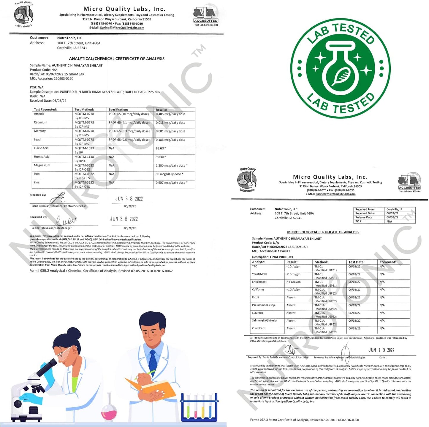 Organic 60-Day Sun-Dried Himalayan SHILAJIT Resin by NutroTonic LLC - Potent Source of Fulvic and Humic Acid - Lab Tested for Safety