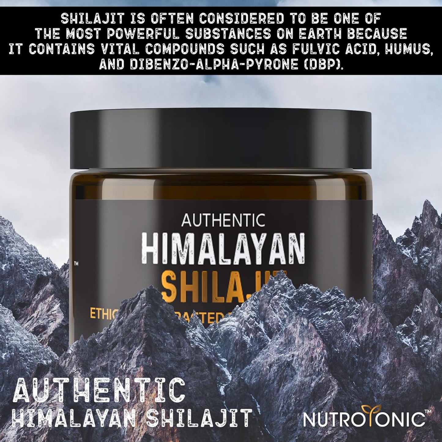 Organic 60-Day Sun-Dried Himalayan SHILAJIT Resin by NutroTonic LLC - Potent Source of Fulvic and Humic Acid - Lab Tested for Safety