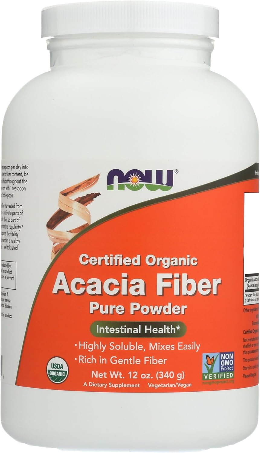 Organic Acacia Fiber Powder - 12 oz by NOW Foods