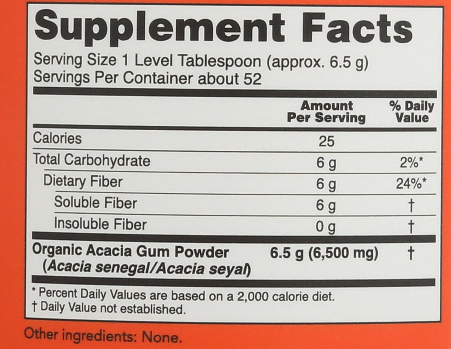 Organic Acacia Fiber Powder - 12 oz by NOW Foods