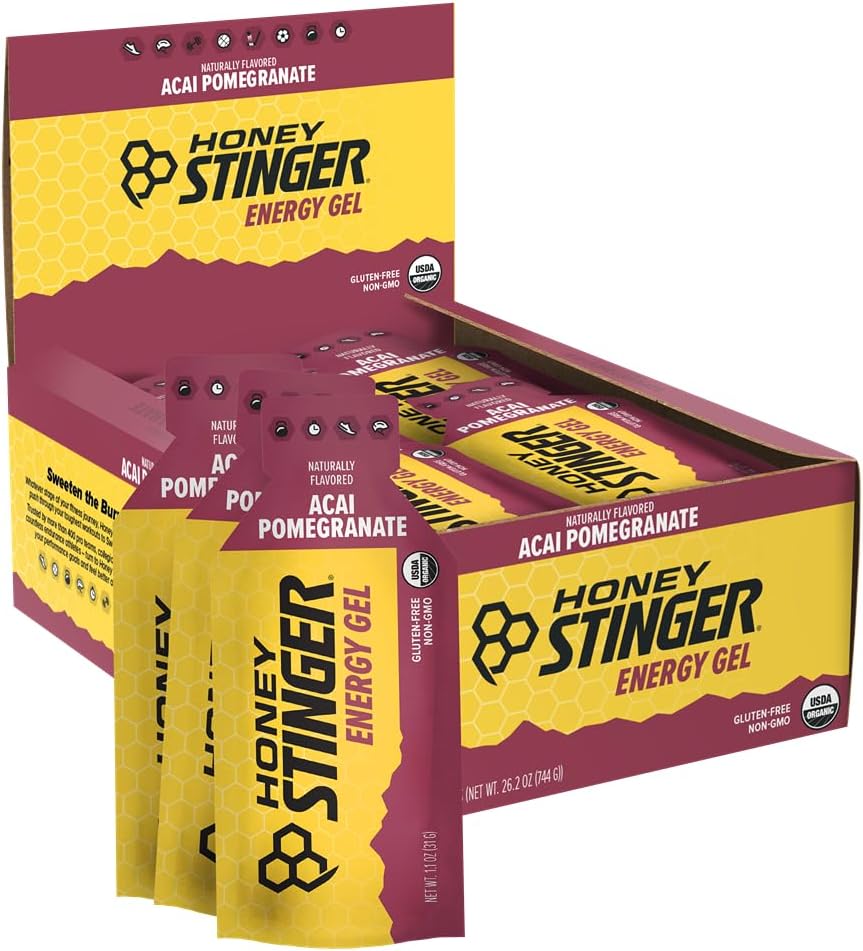 Organic Acai Pomegrante Energy Gel by HONEY STINGER - 1.3 OZ