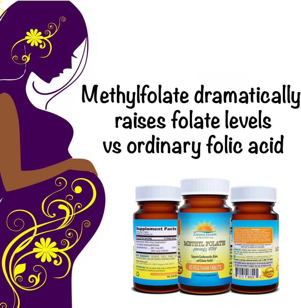 Organic Active Folate Quatrefolic Acid 5-MTHF Methylfolate for Prenatal Health & Development