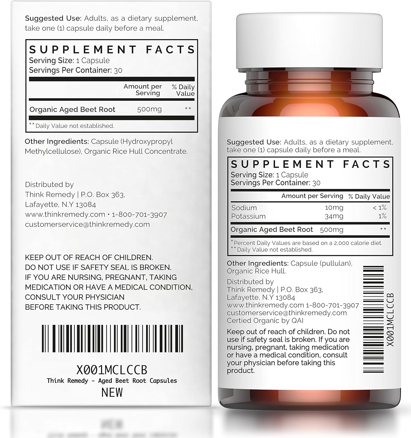 Organic Aged Beet Root Capsules for Stamina and Nitric Oxide - 30 Count - Sugar-Free Nitrate Supplement