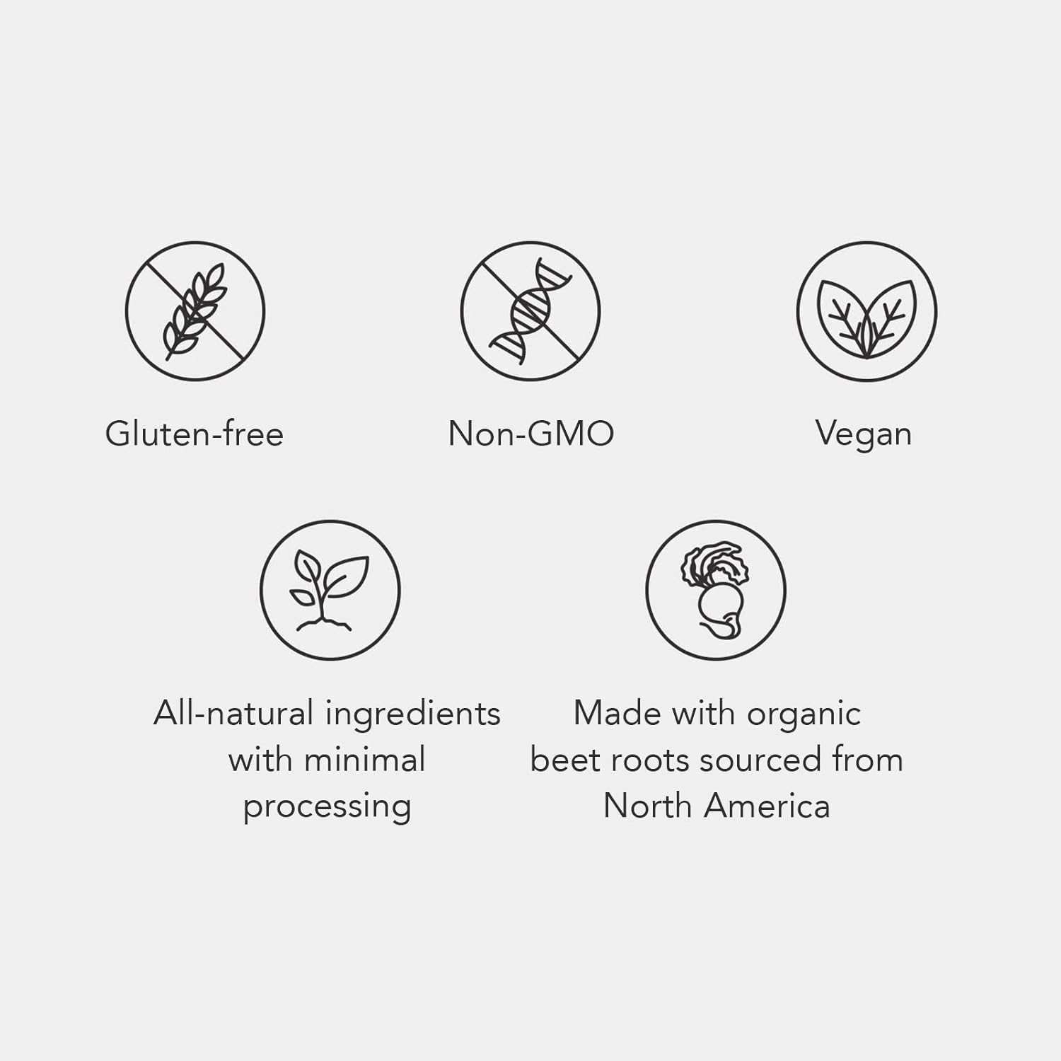 Organic Aged Beet Root Capsules for Stamina and Nitric Oxide - 30 Count - Sugar-Free Nitrate Supplement