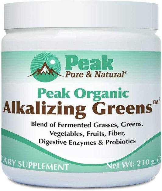 Organic Alkalizing Greens Powder with Digestive Enzymes & Probiotics for pH Balance