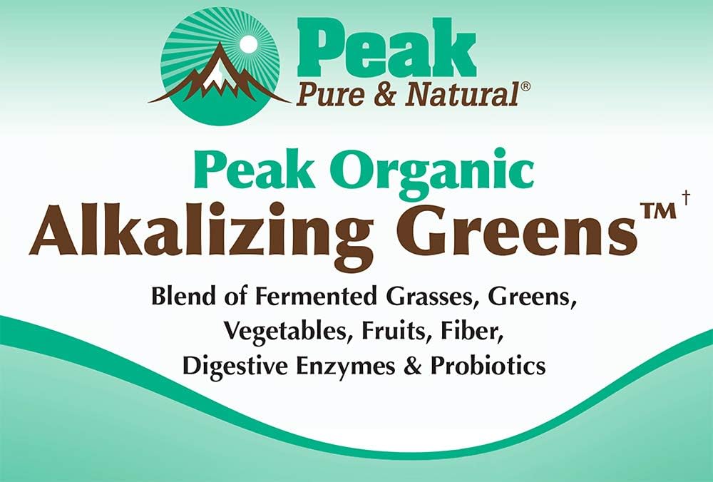 Organic Alkalizing Greens Powder with Digestive Enzymes & Probiotics for pH Balance