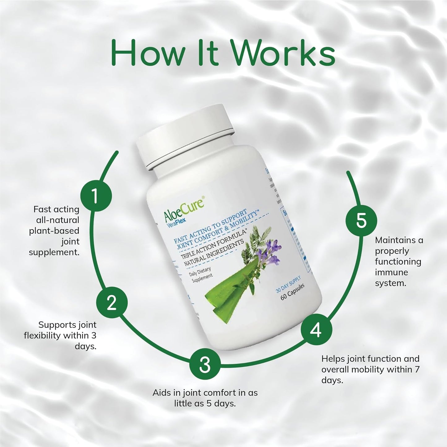 Organic Aloe Vera Capsules Pack - 4 Pack Bundle with VeraFlex and Aloe Vera Capsules