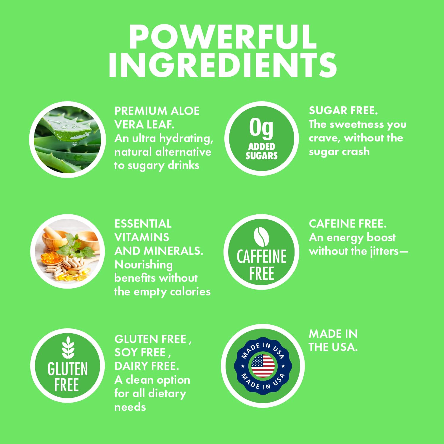 Organic Aloe Vera Powder Drink Mix - Hydration Booster with Pure Aloe Juice - Made in USA - Antioxidant Rich - Pineapple Flavor - 40 Servings