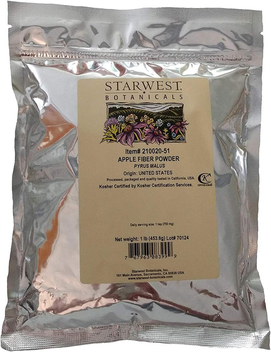 Organic Apple Fiber Powder - 1 LB by Starwest Botanicals