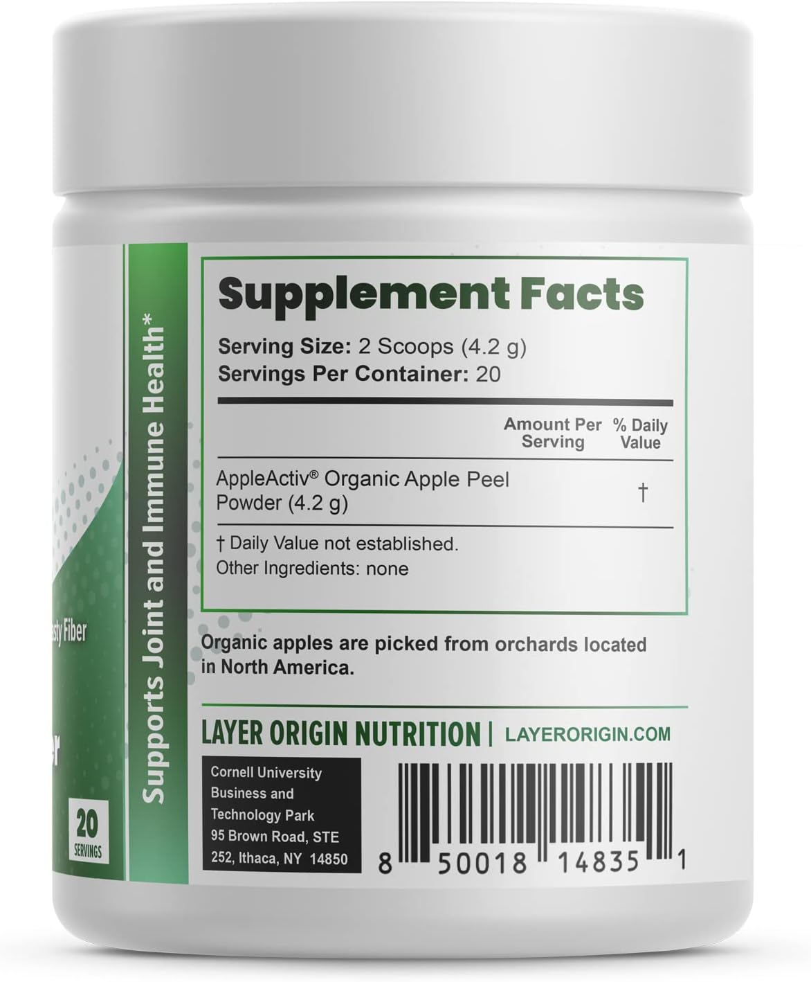 Organic Apple Peel Powder Enhances Akkermansia and Bifidobacteria with Layer Origin Technology