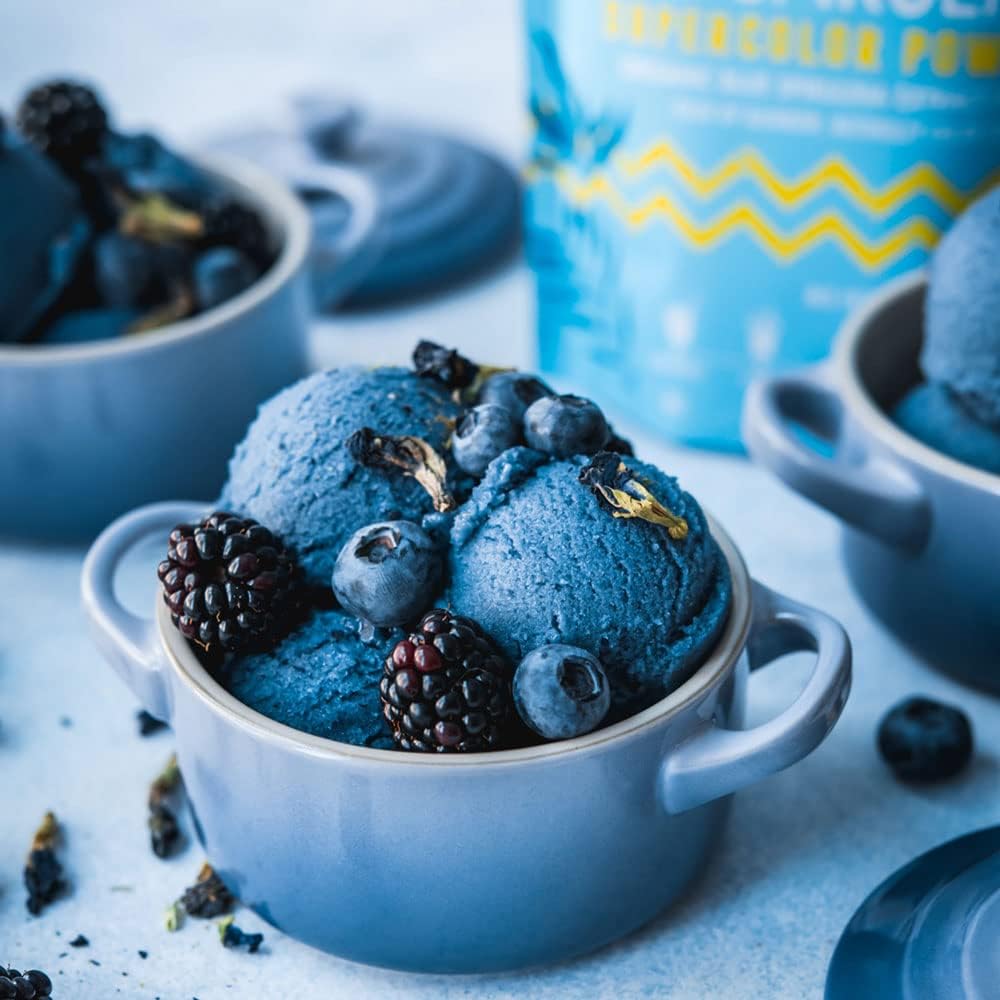 Organic Aqua Blue Spirulina Powder - 2 oz Bag - Gluten-Free, Non-GMO, Plant-Based - Ideal for Food Coloring, Baking, Drinks, Smoothies