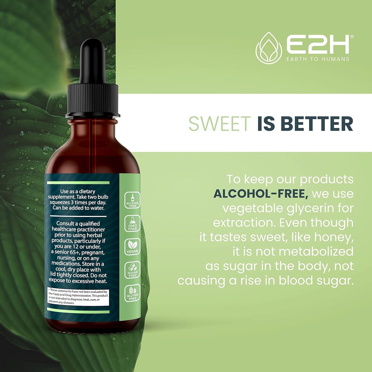 Organic Ashwagandha Liquid Drops for Stress Relief and Mood Enhancement - Natural Cortisol Manager, Non-GMO Vegan Supplement (3 Bottles)