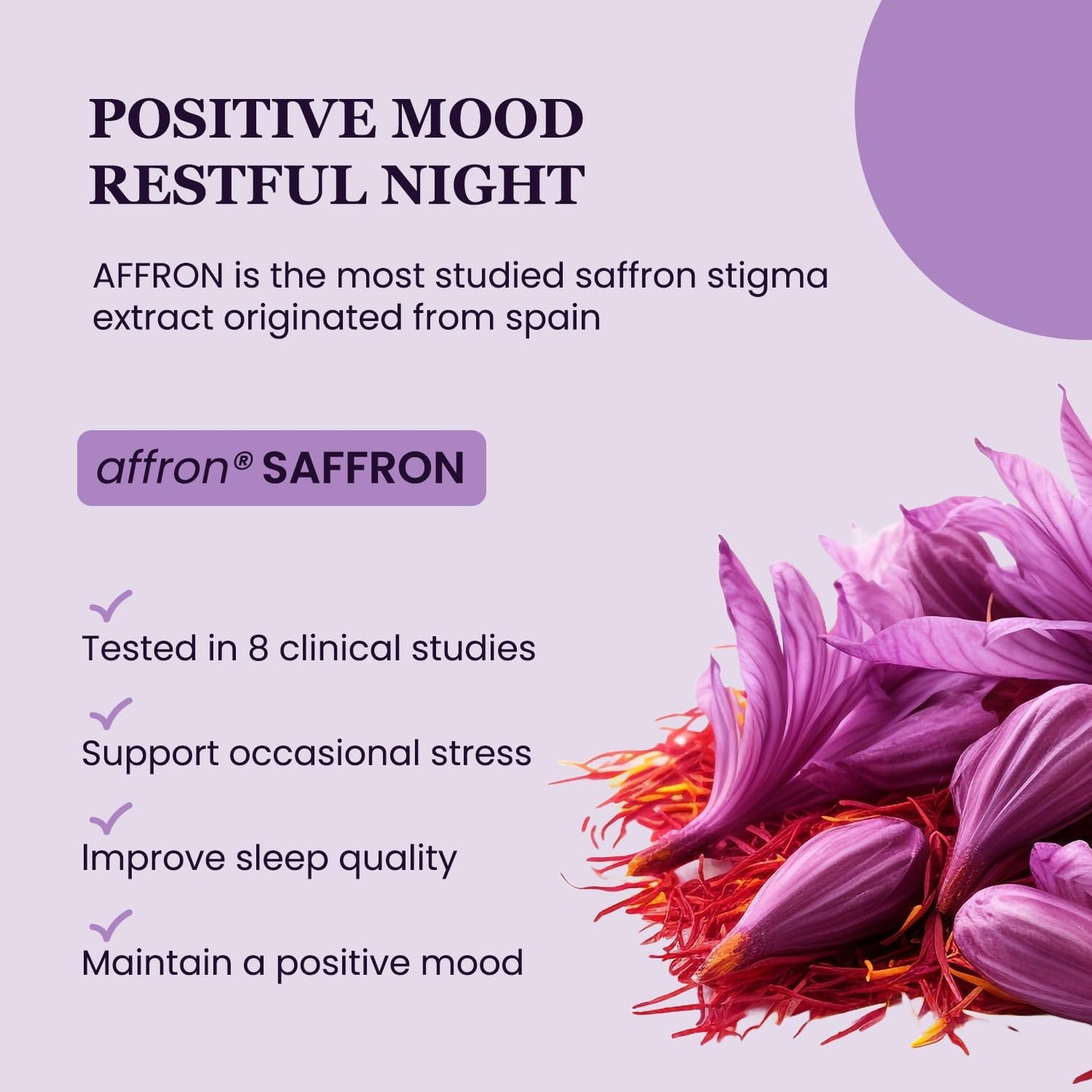 Organic Ashwagandha Saffron Probiotic Supplements for Stress Relief, Mood Enhancement, and Focus - Vegan Capsules with L-Theanine and Rhodiola
